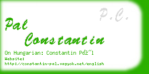 pal constantin business card